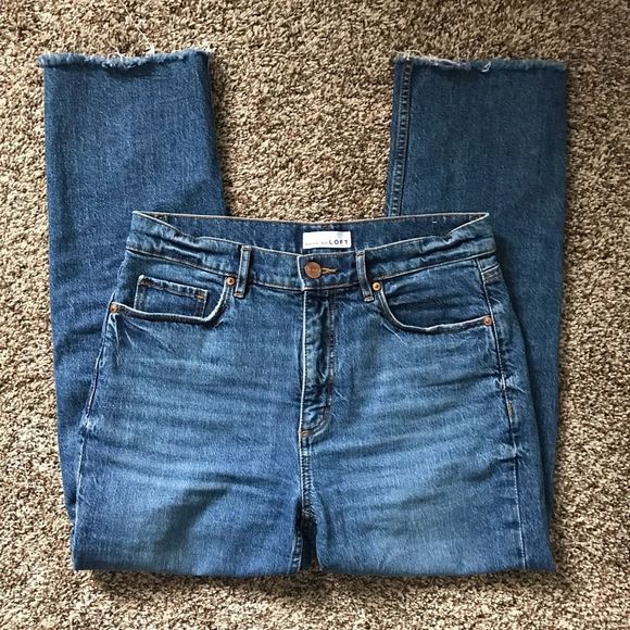 LOFT Denim - LOFT Jeans High Waist Straight Crop Women’s pant size 27/4